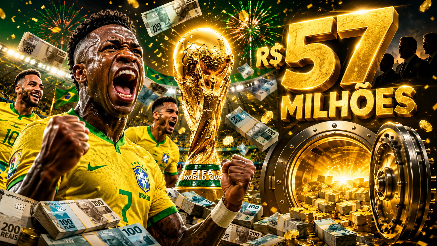 Copa do Mundo 2026: Brasil Já Garantiu R$ 57 Milhões — Veja Quanto Vale Cada Fase (e Quem Fica com o Dinheiro)