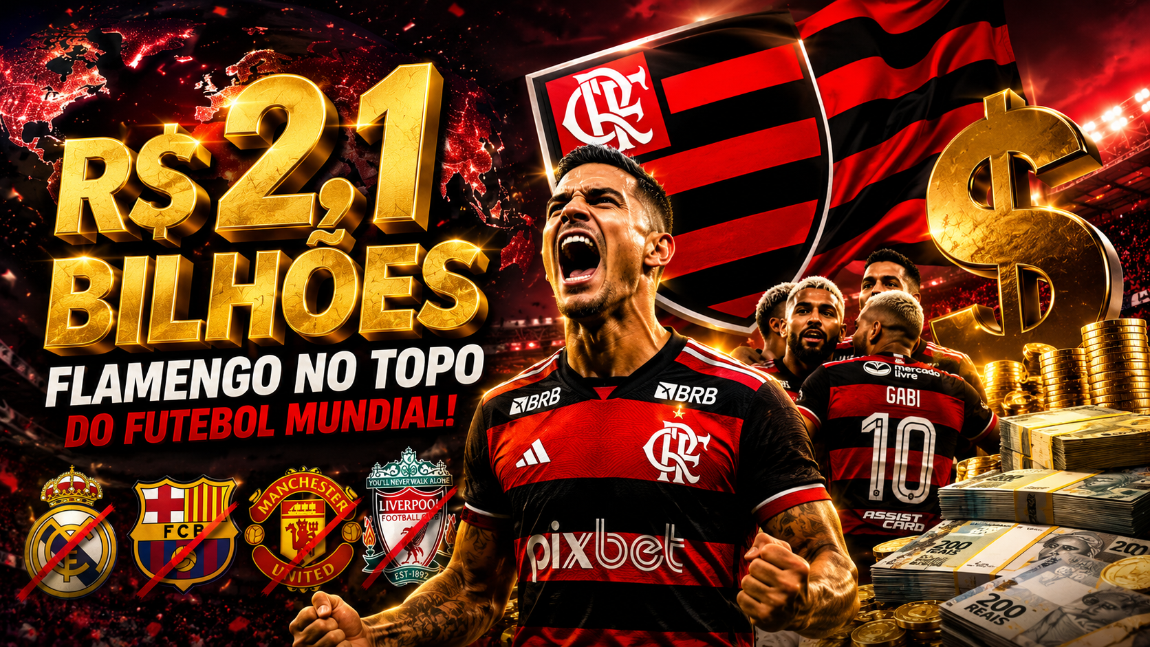 Flamengo Fatura R$ 2,1 Bilhões e Ultrapassa Clubes da Europa: Como o Mengão Virou uma Potência Financeira Mundial