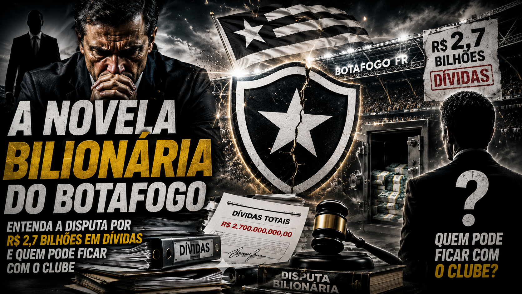 A Novela Bilionária do Botafogo: Entenda a Disputa por R$ 2,7 Bilhões em Dívidas e Quem Pode Ficar com o Clube