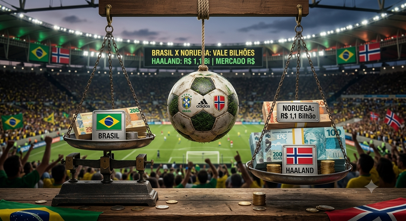 Brasil x Noruega Vale Bilhões: Haaland Sozinho Custa R$ 1,1 Bi — Veja o Que Está em Jogo Além do Placar