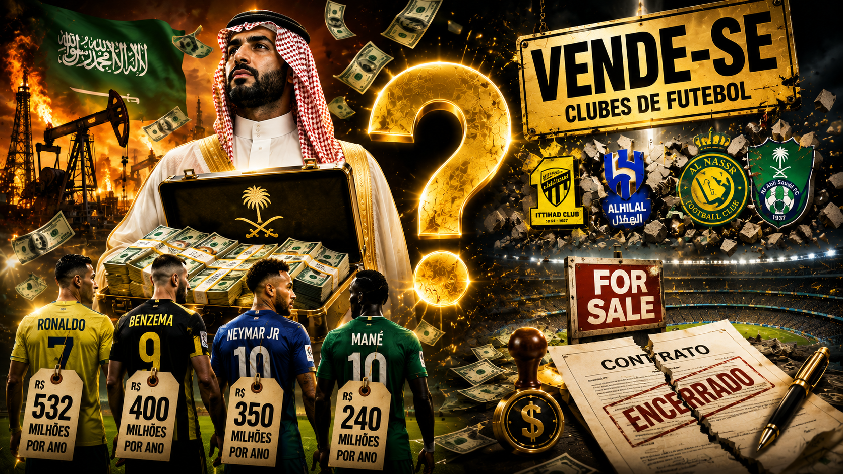 De Onde Vem o Dinheiro da Arábia Saudita no Futebol — e Por Que Agora Ela Está Vendendo os Clubes de Volta