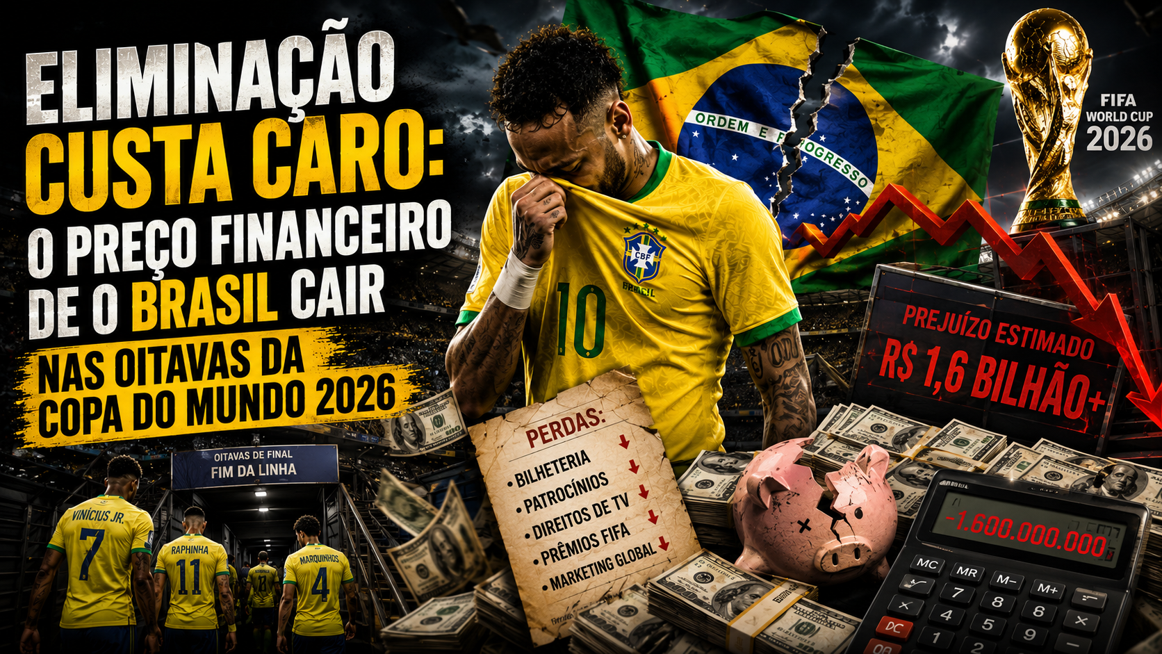 Eliminação Custa Caro: o Preço Financeiro de o Brasil Cair nas Oitavas da Copa do Mundo 2026