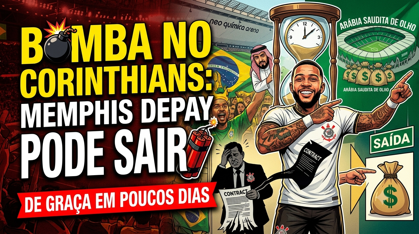 BOMBA NO CORINTHIANS: Memphis Depay Pode Sair DE GRAÇA em Poucos Dias — e a Arábia Saudita Já Está de Olho