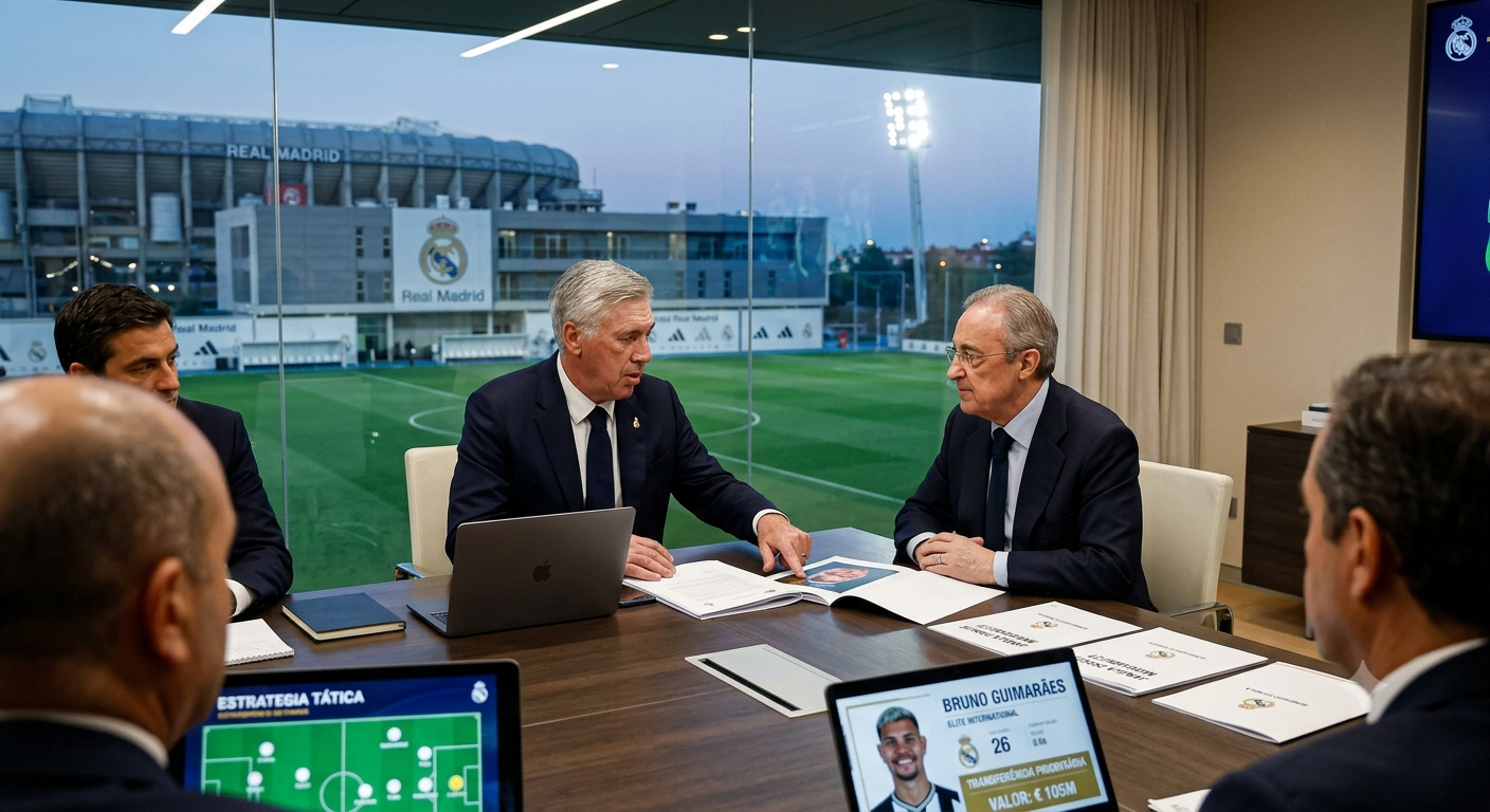 URGENTE NO MERCADO DA BOLA: Ancelotti Bate o Pé no Real Madrid, Pedido Secreto Chega à Diretoria e Negociação Por Estrela de R$ 600 Milhões Entra em Fase Decisiva no Vazio do Verão Europeu